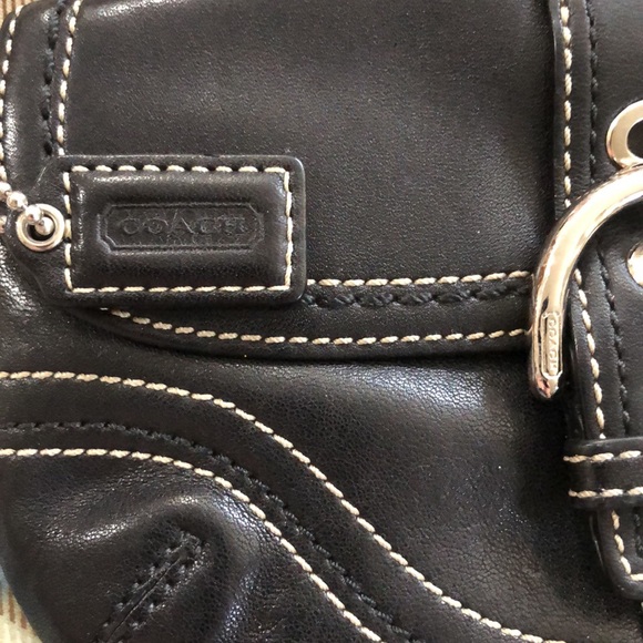Coach Buckle Leather Wristlet - Picture 2 of 9
